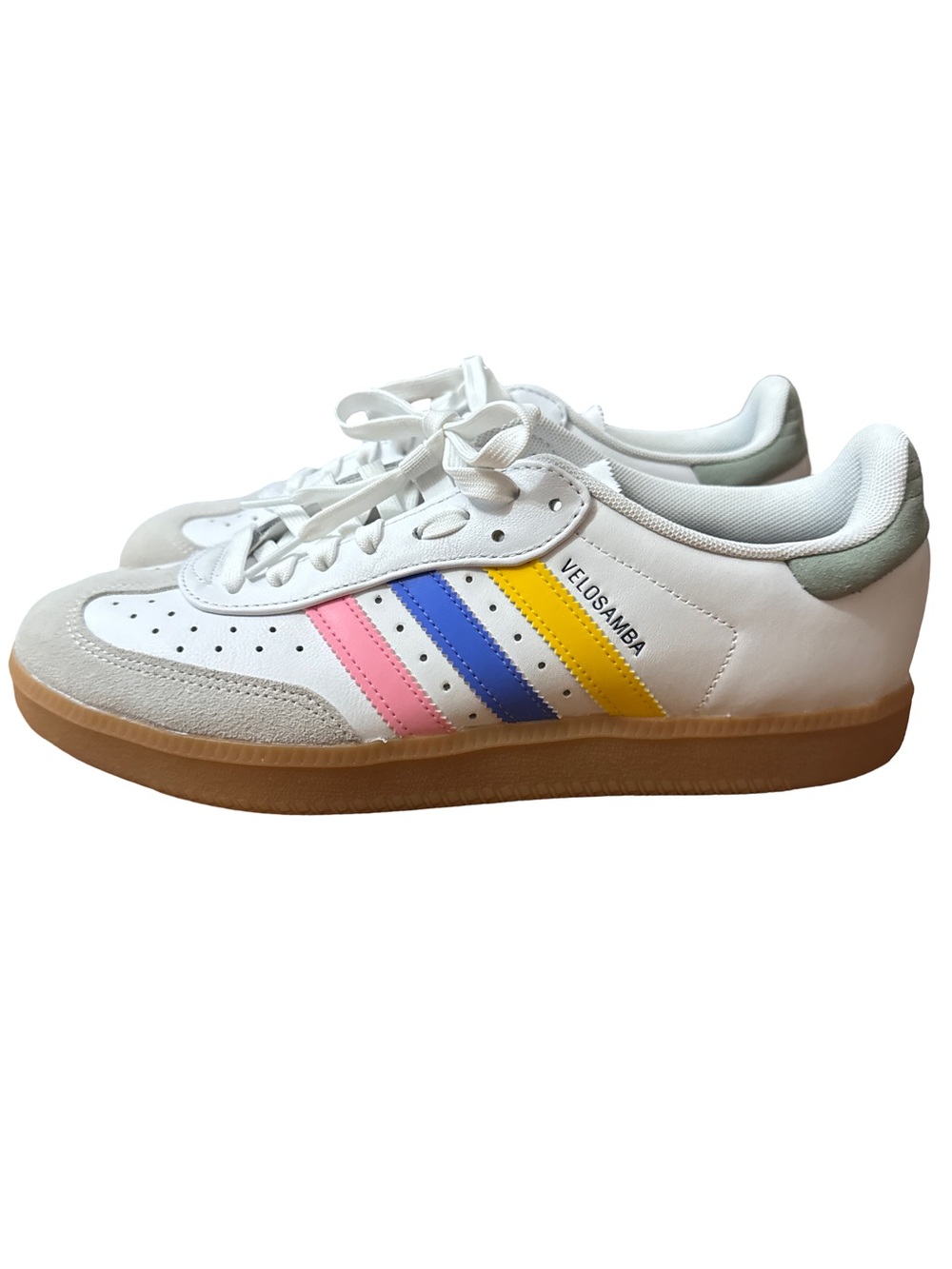Adidas Men’s/Unisex Sz 9.5 IH5215 Velosamba Cycling White/Blue/Bliss Pink